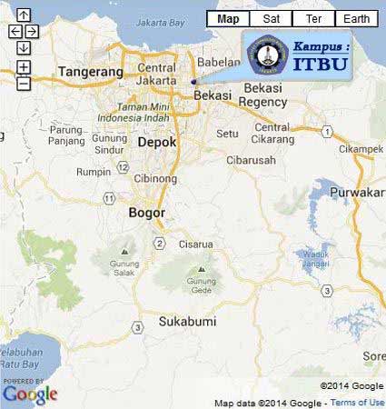 Map Location (Google Map) ITBU Jakarta Nomor
